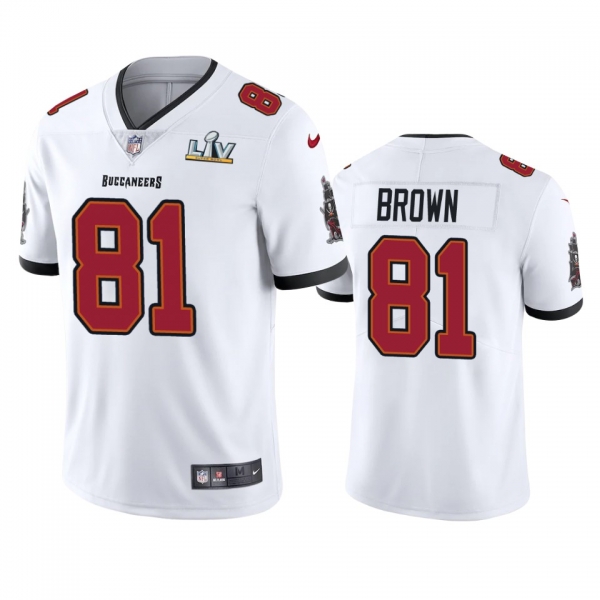 Tampa Bay Buccaneers Antonio Brown White Super Bowl LV Vapor Limited Jersey