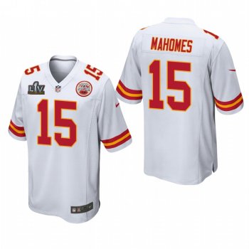 Kansas City Chiefs Patrick Mahomes Super Bowl LV Game Jersey - White