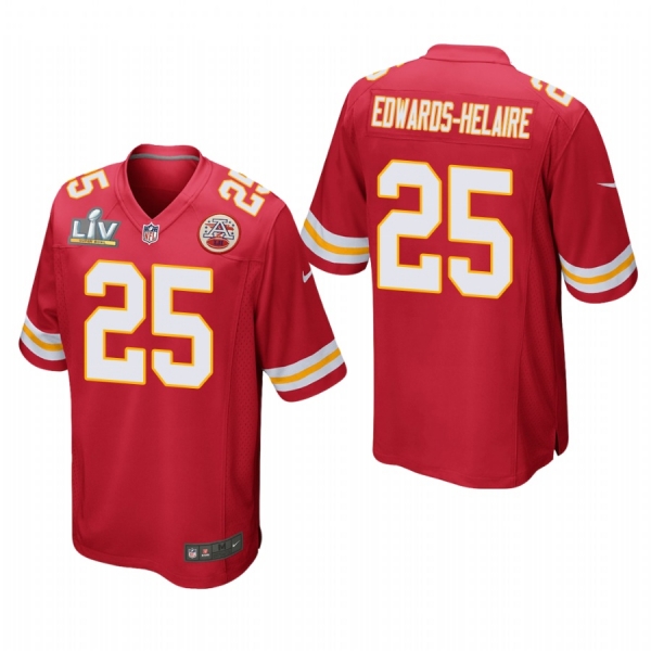 Kansas City Chiefs Clyde Edwards-Helaire Super Bowl LV Game Jersey - Red