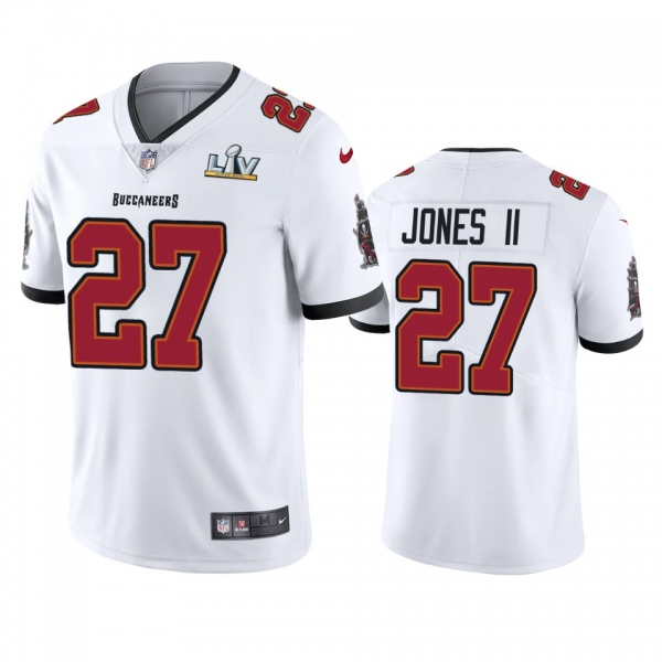 Tampa Bay Buccaneers Ronald Jones II White Super Bowl LV Vapor Limited Jersey