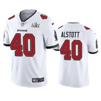 Tampa Bay Buccaneers Mike Alstott White Super Bowl LV Vapor Limited Jersey