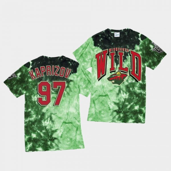 Kirill kaprizov #97 Minnesota Wild Vintage Tie-Dye T-Shirt