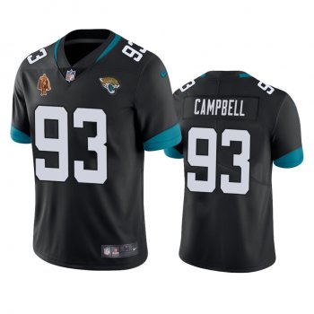 Jacksonville Jaguars Calais Campbell Black Walter Payton Man of the Year Award Patch Jersey