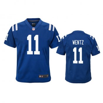 Youth Indianapolis Colts Carson Wentz Royal Color Rush Game Jersey