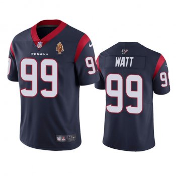 Houston Texans J.J. Watt Navy Walter Payton Man of the Year Award Patch Jersey