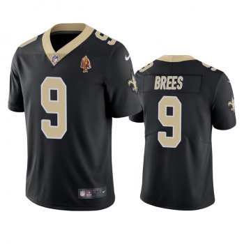 New Orleans Saints Drew Brees Black Walter Payton Man of the Year Award Patch Jersey