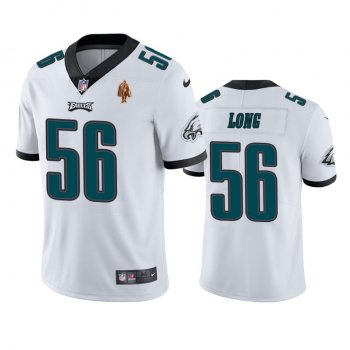 Philadelphia Eagles Chris Long White Walter Payton Man of the Year Award Patch Jersey