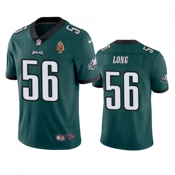 Philadelphia Eagles Chris Long Green Walter Payton Man of the Year Award Patch Jersey