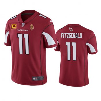 Arizona Cardinals Larry Fitzgerald Red Walter Payton Man of the Year Award Patch Jersey