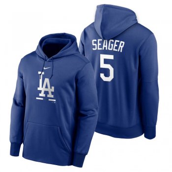 Los Angeles Dodgers Corey Seager Royal Legacy Performance Pullover Hoodie