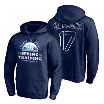 Tampa Bay Rays Austin Meadows Red 2021 Spring Training Upper Decker Pullover Hoodie