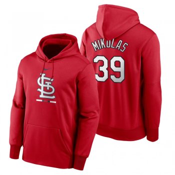 St. Louis Cardinals Miles Mikolas Red Legacy Performance Pullover Hoodie