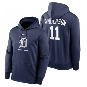 Detroit Tigers Sparky Anderson Navy Legacy Performance Pullover Hoodie