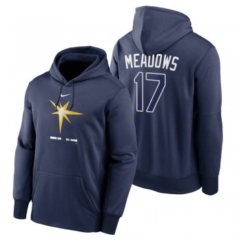 Tampa Bay Rays Austin Meadows Navy Legacy Performance Pullover Hoodie