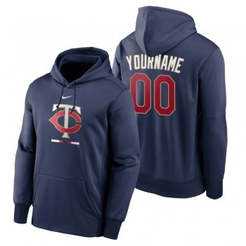 Minnesota Twins Custom Navy Legacy Performance Pullover Hoodie