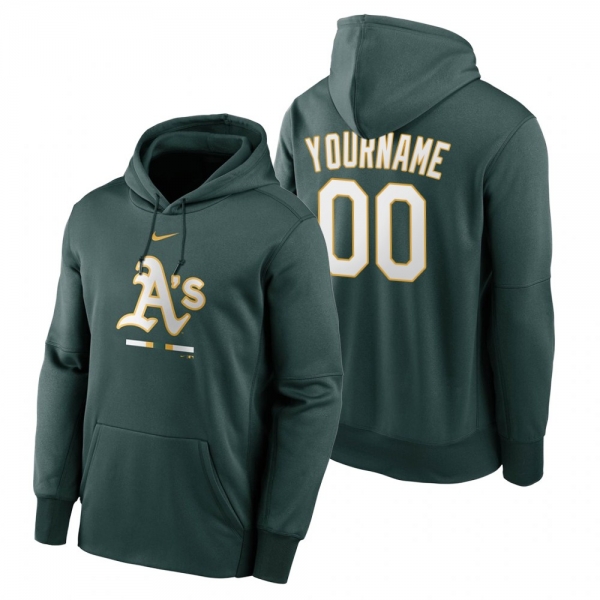 Oakland Athletics Custom Green Legacy Performance Pullover Hoodie