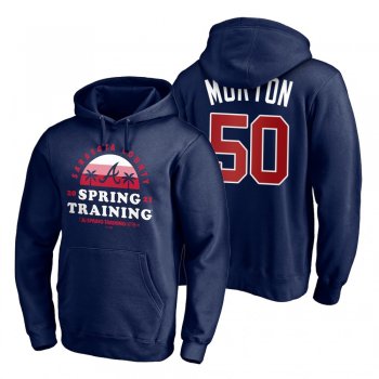 Atlanta Braves Charlie Morton Navy 2021 Spring Training Upper Decker Pullover Hoodie