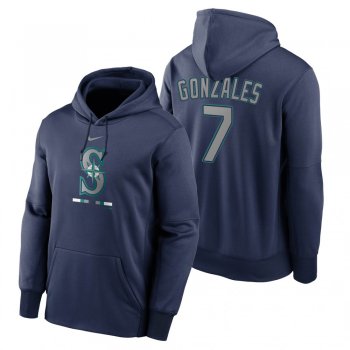 Seattle Mariners Marco Gonzales Navy Legacy Performance Pullover Hoodie