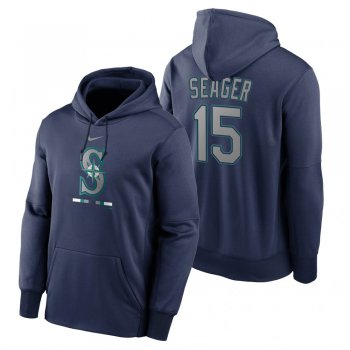 Seattle Mariners Kyle Seager Navy Legacy Performance Pullover Hoodie