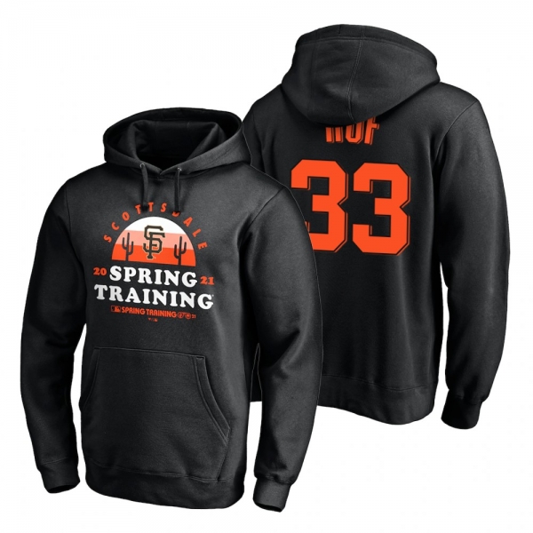 San Francisco Giants Darin Ruf Black 2021 Spring Training Upper Decker Pullover Hoodie