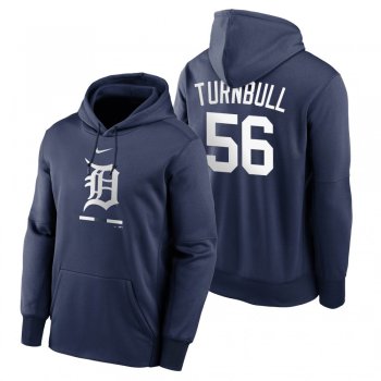 Detroit Tigers Spencer Turnbull Navy Legacy Performance Pullover Hoodie