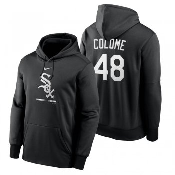 Chicago White Sox Alex Colome Black Legacy Performance Pullover Hoodie