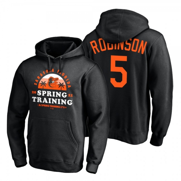 Baltimore Orioles Brooks Robinson Black 2021 Spring Training Upper Decker Pullover Hoodie