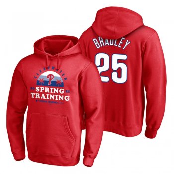 Philadelphia Phillies Archie Bradley Red 2021 Spring Training Upper Decker Pullover Hoodie