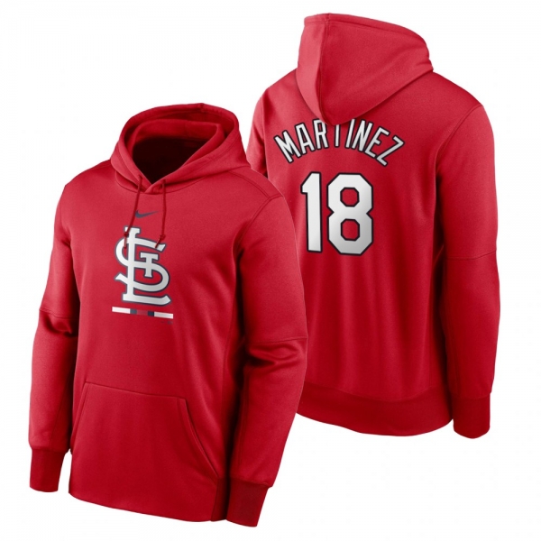 St. Louis Cardinals Carlos Martinez Red Legacy Performance Pullover Hoodie