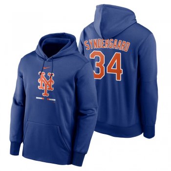 New York Mets Noah Syndergaard Royal Legacy Performance Pullover Hoodie