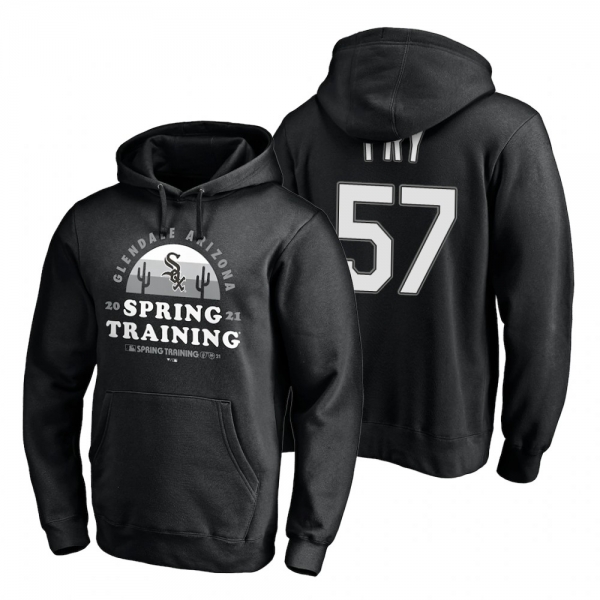 Chicago White Sox Jace Fry Black 2021 Spring Training Upper Decker Pullover Hoodie