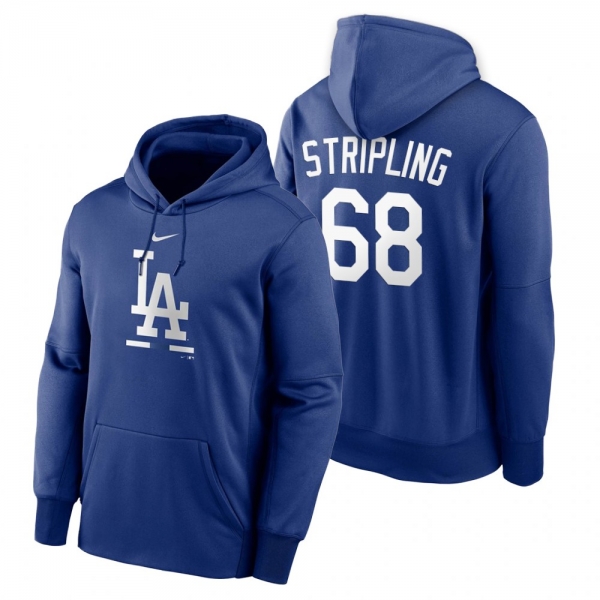 Los Angeles Dodgers Ross Stripling Royal Legacy Performance Pullover Hoodie