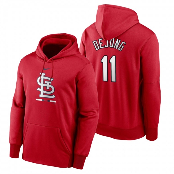 St. Louis Cardinals Paul DeJong Red Legacy Performance Pullover Hoodie