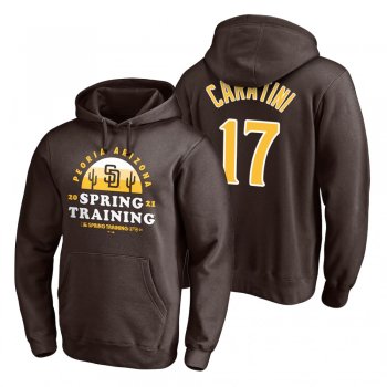 San Diego Padres Victor Caratini Brown 2021 Spring Training Upper Decker Pullover Hoodie