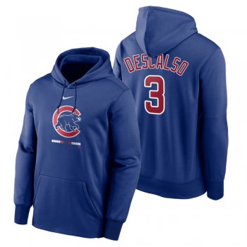 Chicago Cubs Daniel Descalso Royal Legacy Performance Pullover Hoodie