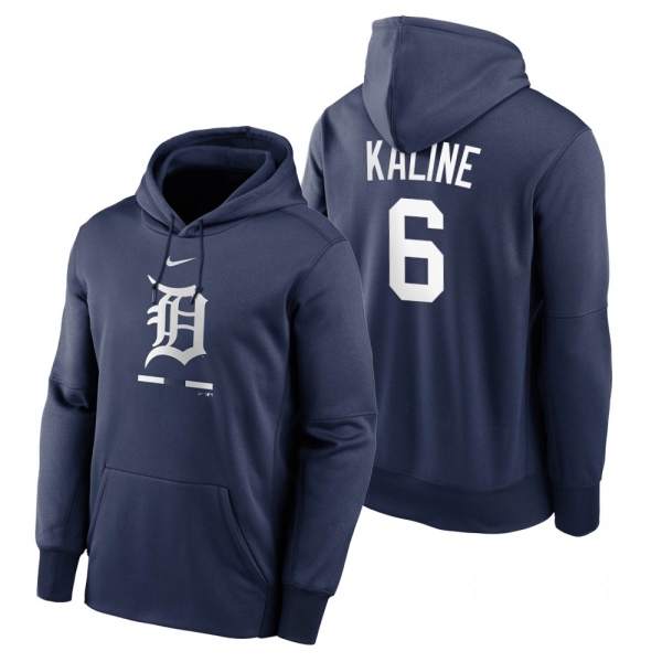 Detroit Tigers Al Kaline Navy Legacy Performance Pullover Hoodie