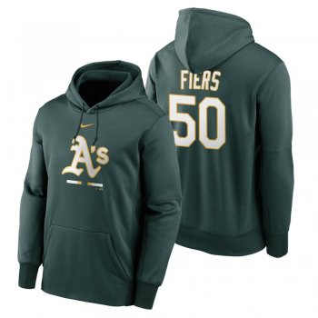 Oakland Athletics Mike Fiers Green Legacy Performance Pullover Hoodie