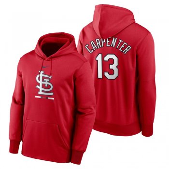 St. Louis Cardinals Matt Carpenter Red Legacy Performance Pullover Hoodie