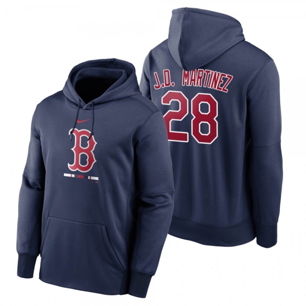 Boston Red Sox J.D. Martinez Navy Legacy Performance Pullover Hoodie