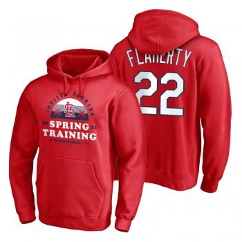 St. Louis Cardinals Jack Flaherty Red 2021 Spring Training Upper Decker Pullover Hoodie