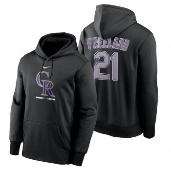 Colorado Rockies Kyle Freeland Black Legacy Performance Pullover Hoodie