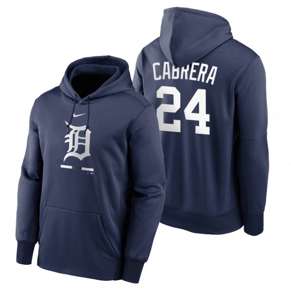 Detroit Tigers Miguel Cabrera Navy Legacy Performance Pullover Hoodie