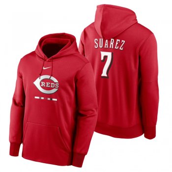 Cincinnati Reds Eugenio Suarez Red Legacy Performance Pullover Hoodie