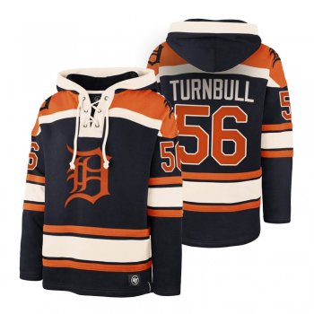 Detroit Tigers Spencer Turnbull Black Legacy Vintage Hockey Lacer Hoodie