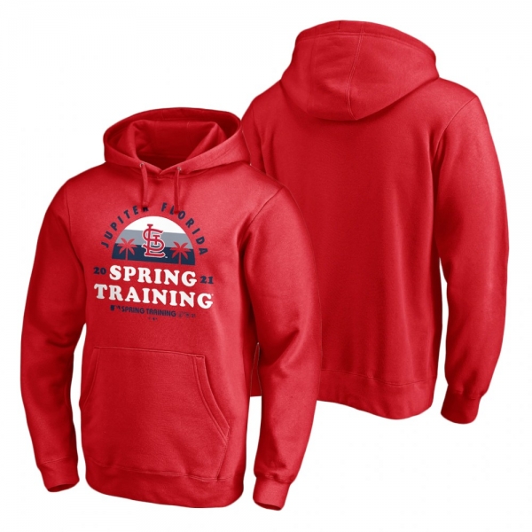 St. Louis Cardinals Red 2021 Spring Training Upper Decker Pullover Hoodie