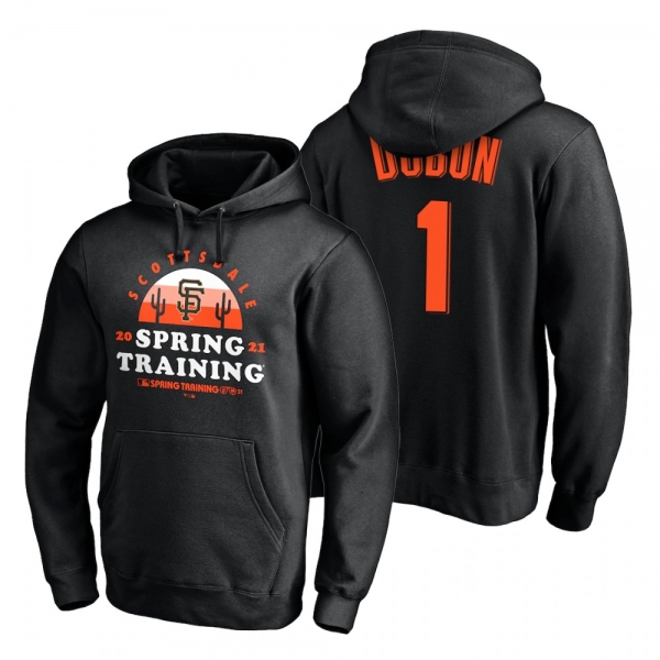 San Francisco Giants Mauricio Dubon Black 2021 Spring Training Upper Decker Pullover Hoodie