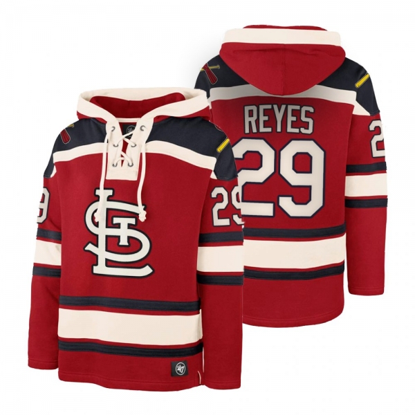 St. Louis Cardinals Alex Reyes Red Legacy Vintage Hockey Lacer Hoodie