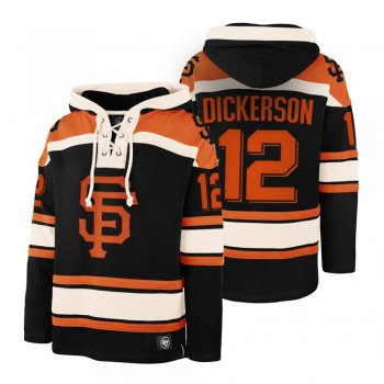 San Francisco Giants Alex Dickerson Black Legacy Vintage Hockey Lacer Hoodie