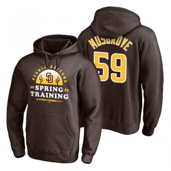 San Diego Padres Joe Musgrove Brown 2021 Spring Training Upper Decker Pullover Hoodie