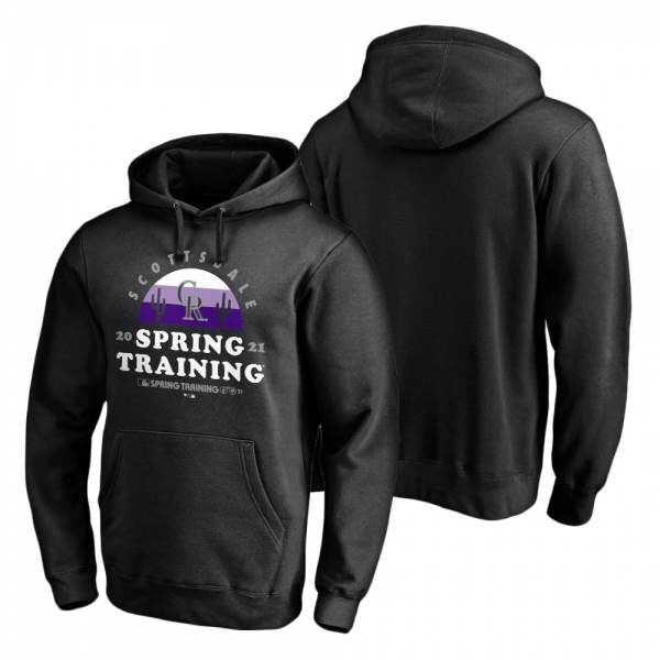 Colorado Rockies Black 2021 Spring Training Upper Decker Pullover Hoodie